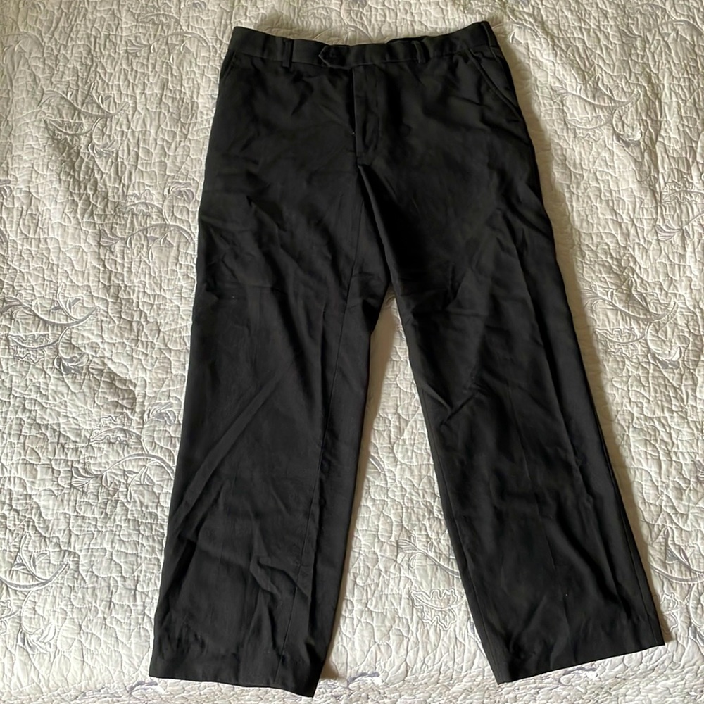 Used George Men's Pleated Cuffed Suit Pants 34x30
